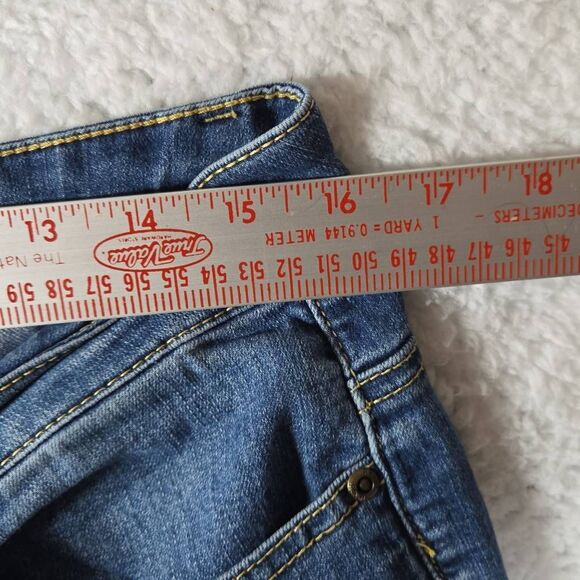 Revolt Women's Zip Fly Distressed Skinny Denim Jeans Blue Size 8 - Picture 4 of 8